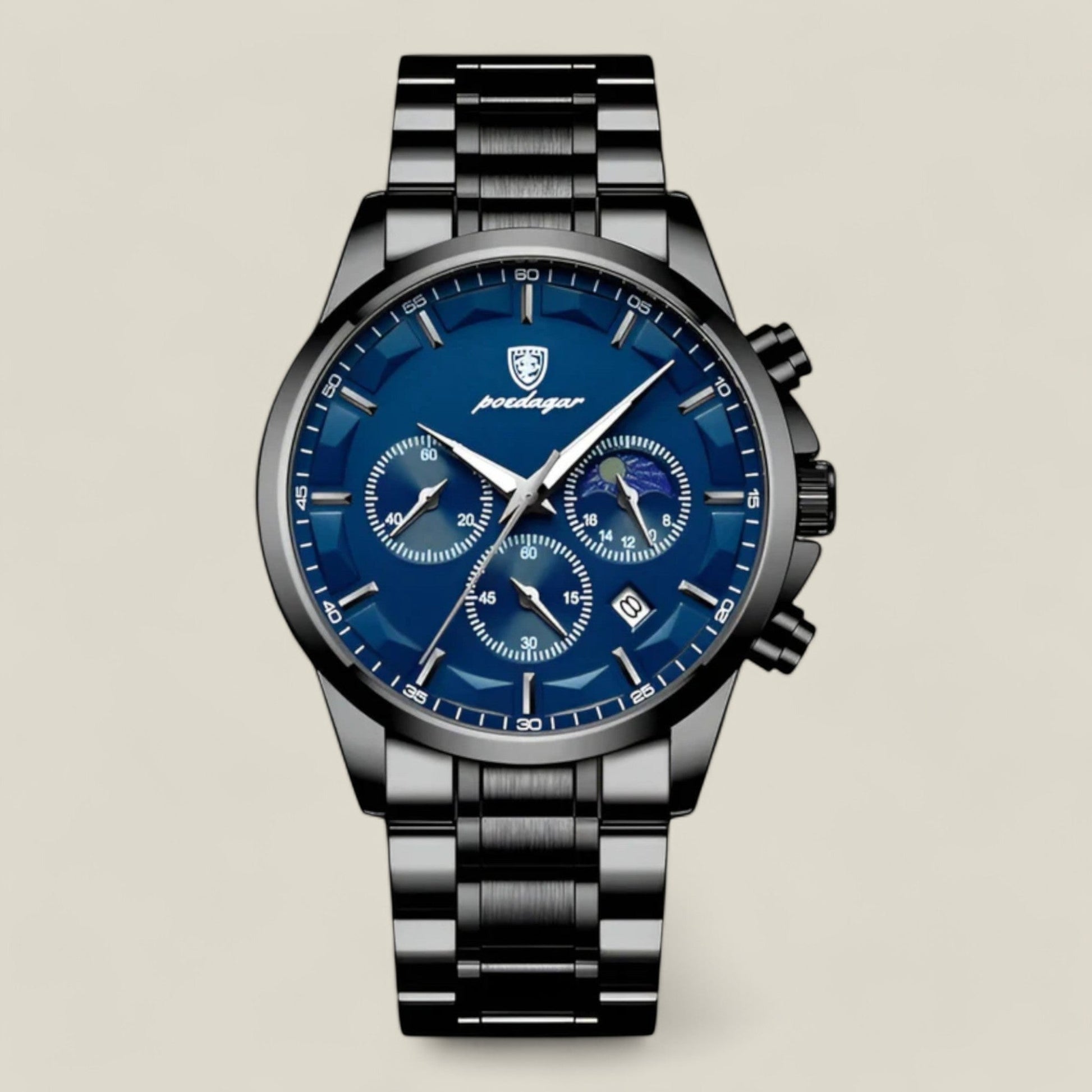 Men’s Classic Watch – Elegant Stainless Steel Wristwatch for Business and Formal Wear