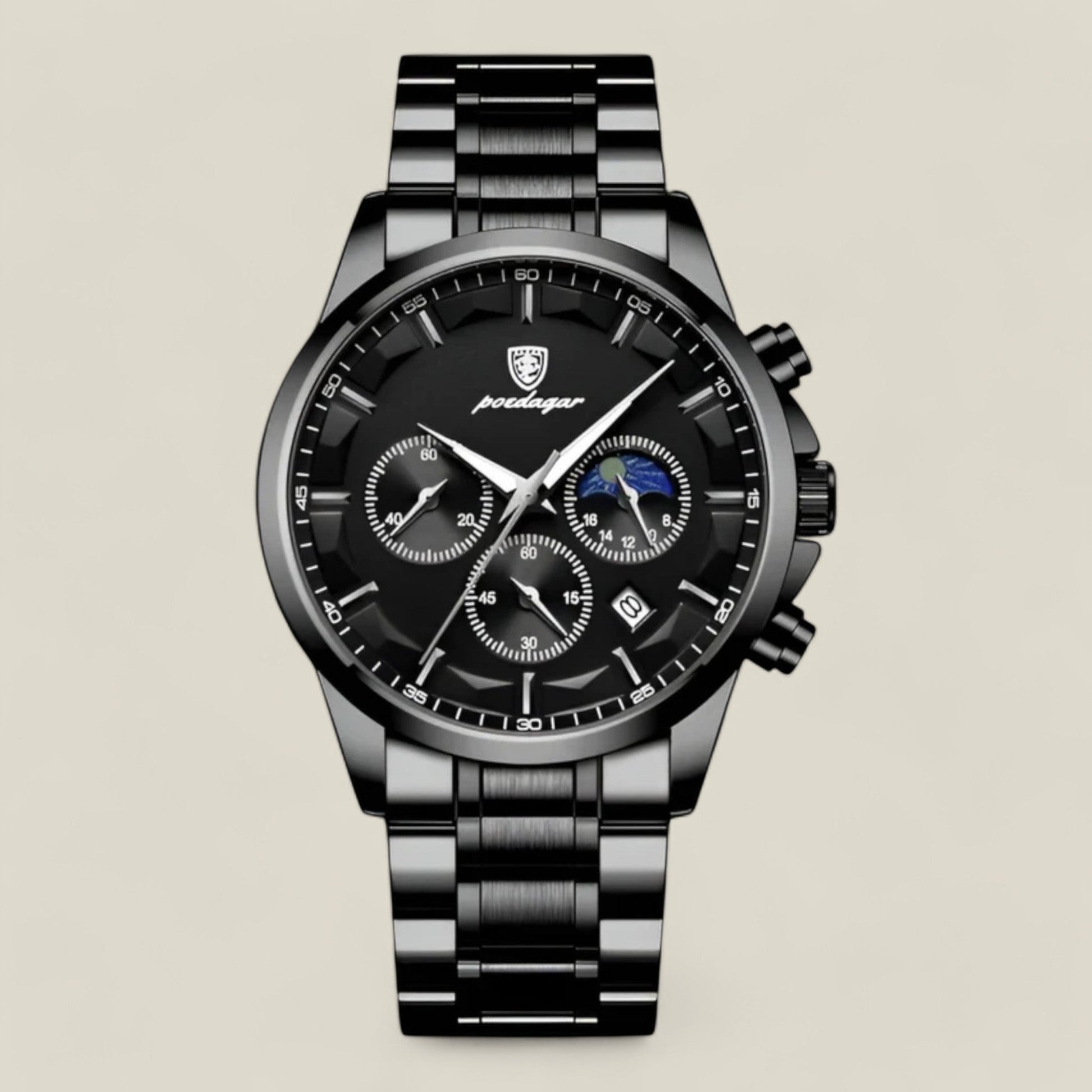 Men’s Classic Watch – Elegant Stainless Steel Wristwatch for Business and Formal Wear