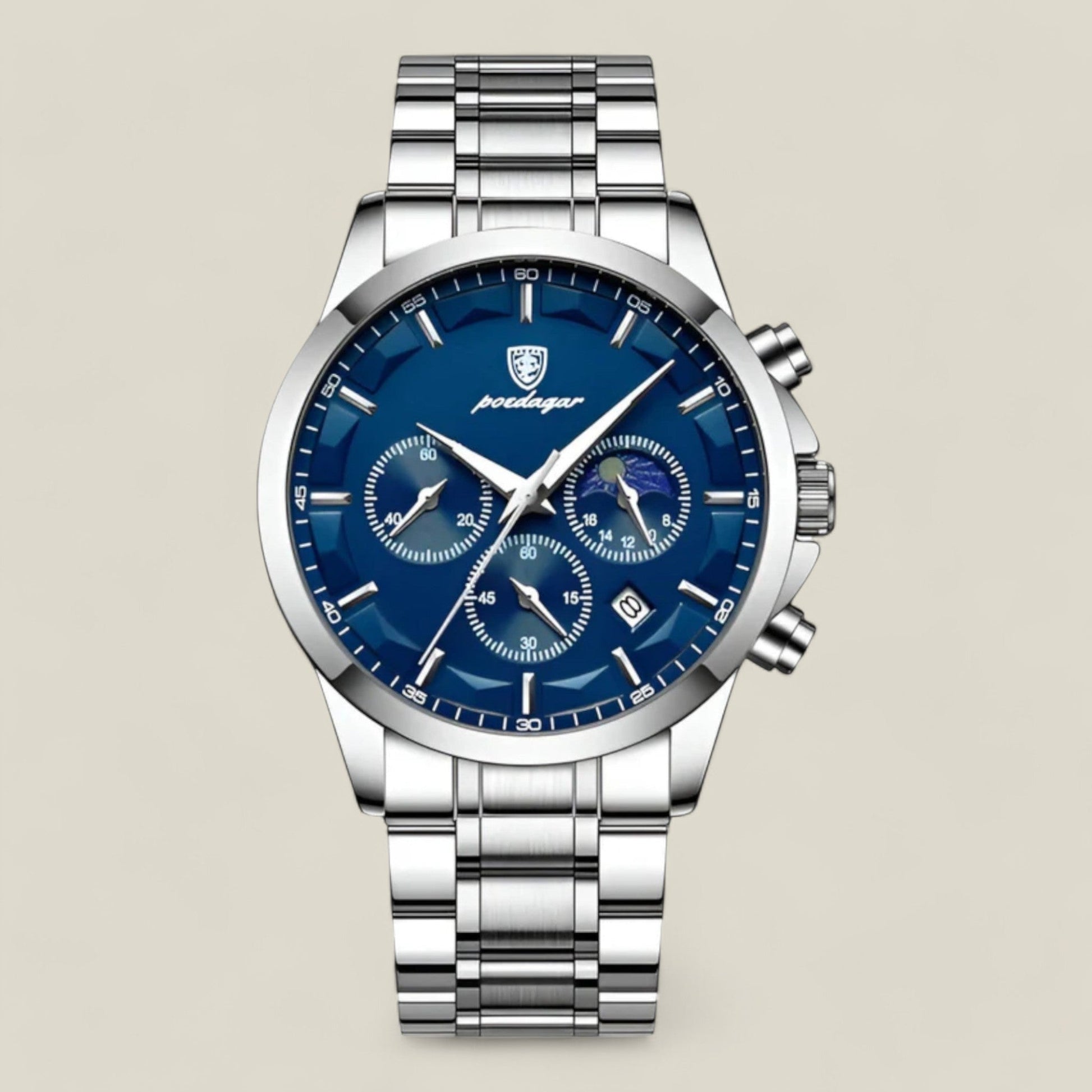 Men’s Classic Watch – Elegant Stainless Steel Wristwatch for Business and Formal Wear
