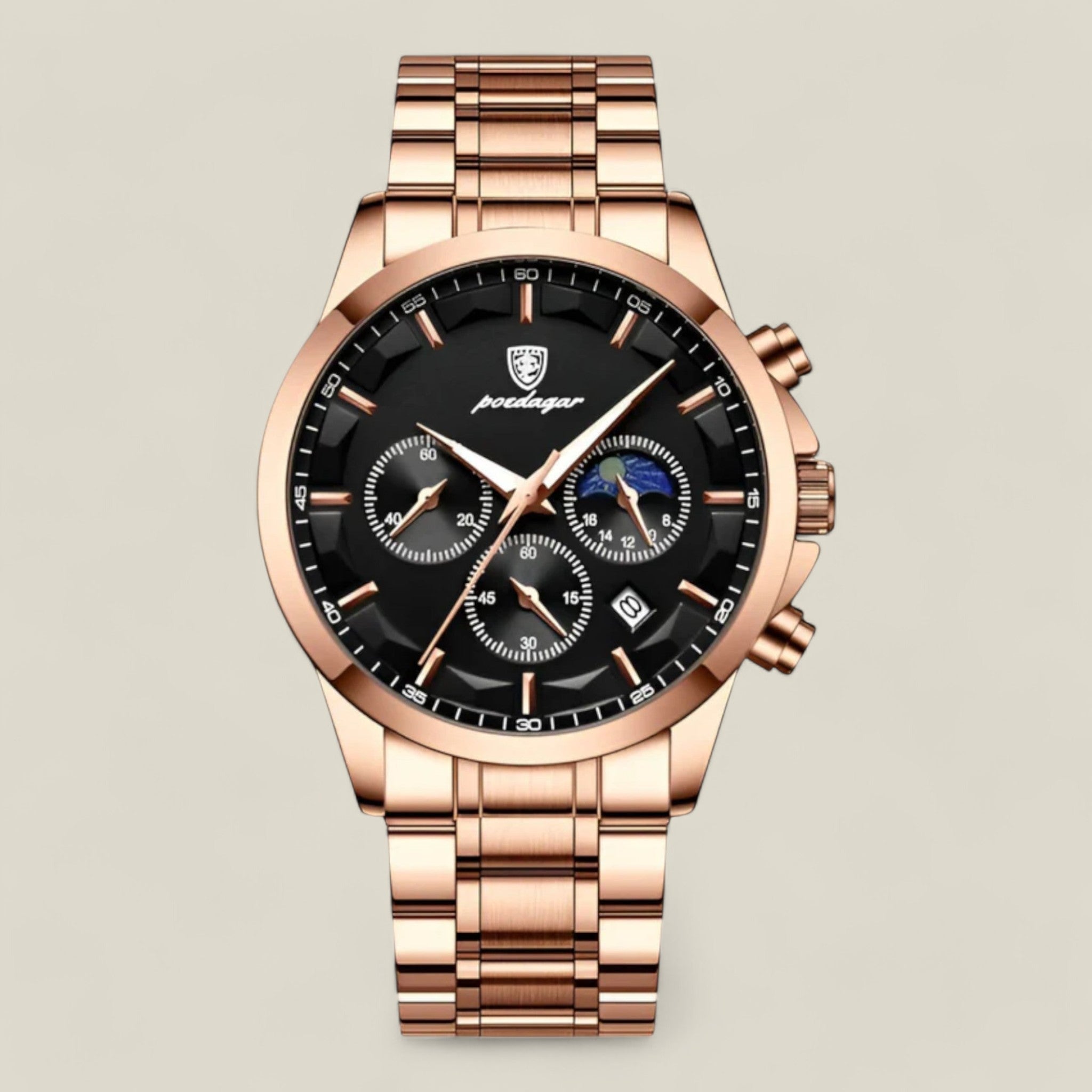 Men’s Classic Watch – Elegant Stainless Steel Wristwatch for Business and Formal Wear
