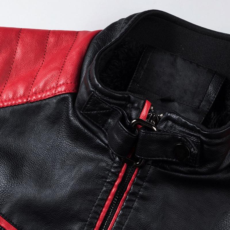 Vintage PU Stitch Jacket – Classic Faux Leather Coat with Retro Design