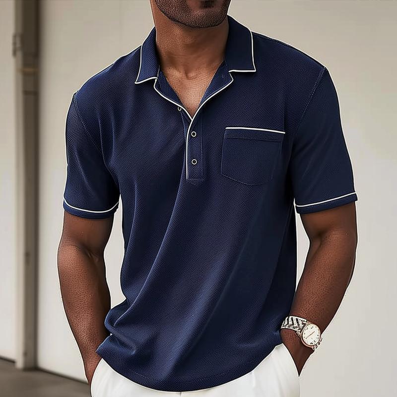 Niels | Men’s Polo with Chest Pocket – Timeless, Comfortable Perfect for Warm Days