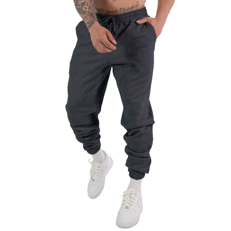 Men's Solid Color Elastic Waist Casual Sports Pants 30839689Z