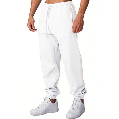 Men's Solid Color Elastic Waist Sports Pants 02786005Z