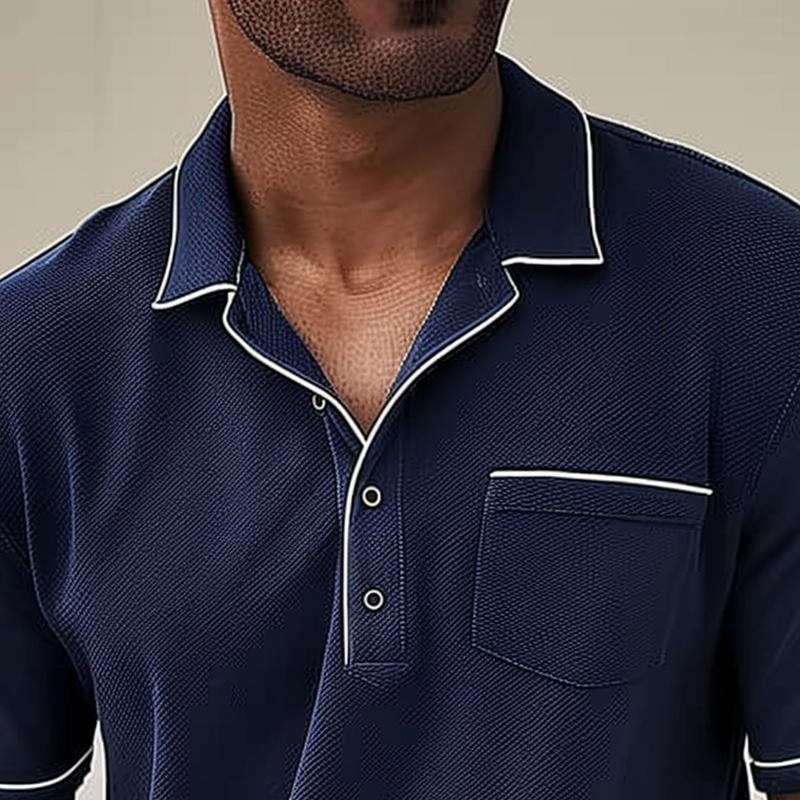 Niels | Men’s Polo with Chest Pocket – Timeless, Comfortable Perfect for Warm Days