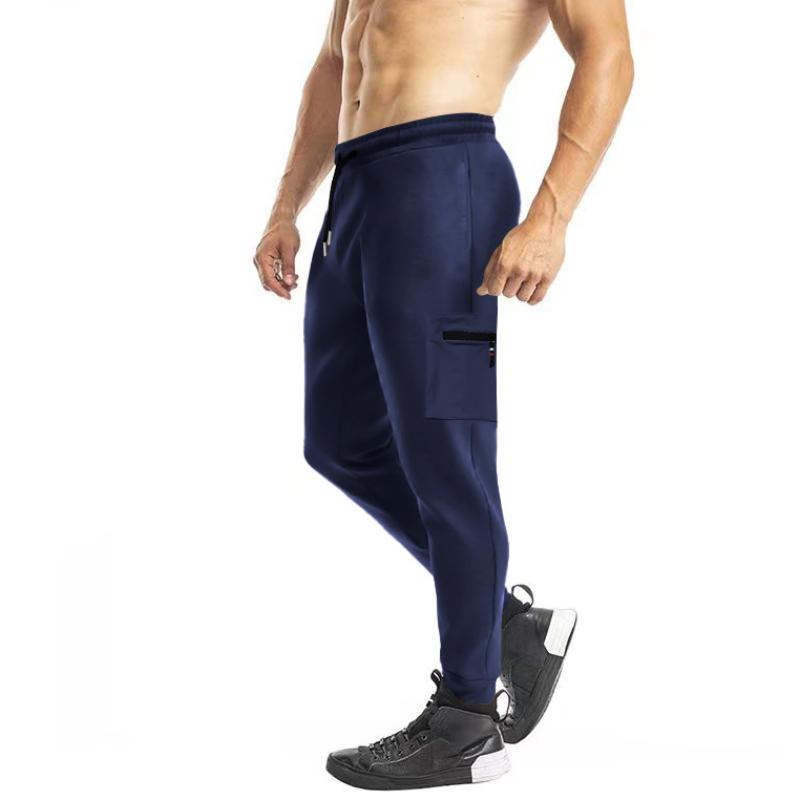 Men's Casual Sports Elastic Waist Slim Fit Cuff Pants 75894603M