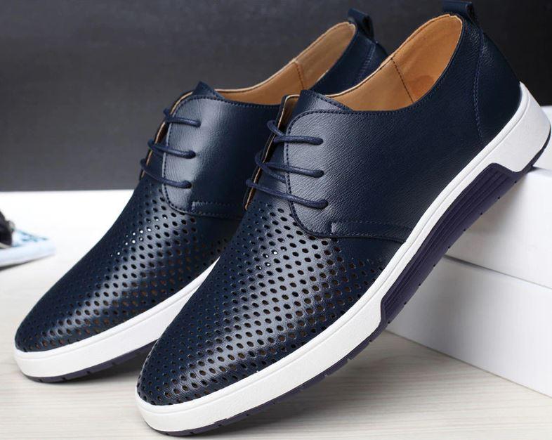 Respirer Orthopedic Leather Shoes For Men - Solorfit