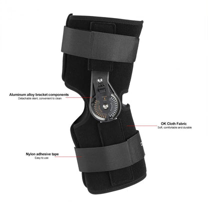 Adjustable Hinged Knee Brace Patella Compression Support