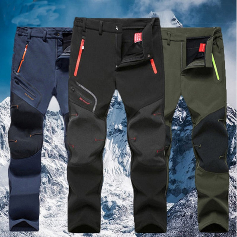 Kwaikjian Men’s Winter Fleece Lined Track Pants – Warm Athletic Work Joggers