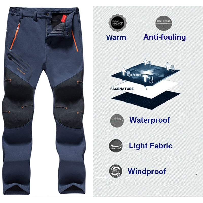 Kwaikjian Men’s Winter Fleece Lined Track Pants – Warm Athletic Work Joggers