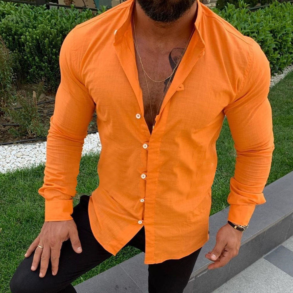 Loïs | Solid Linen Men’s Shirt