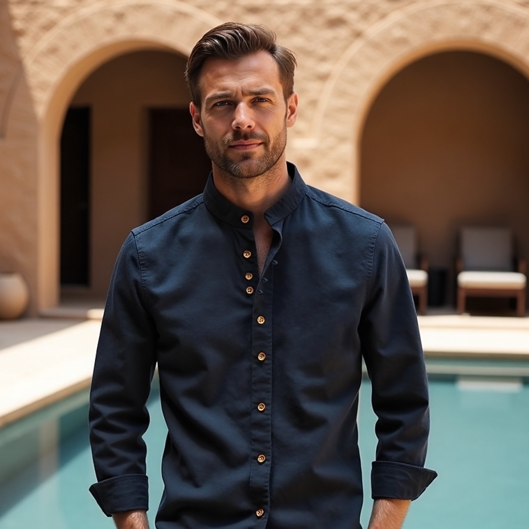 Katana Japanese Shirt for Men – Modern Fit with Traditional Edge