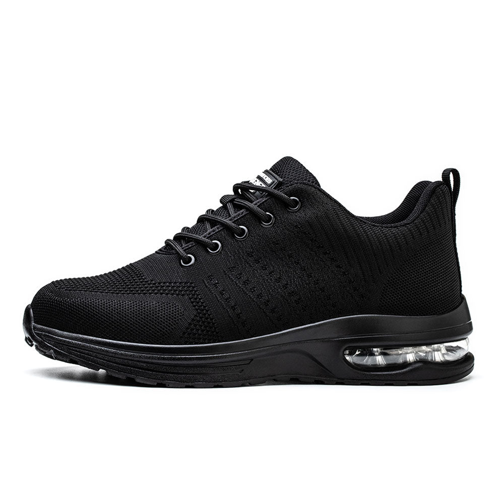 Delta Black | Men’s Lightweight Steel Toe Safety Work Shoes – Breathable, Anti-Puncture, Comfortable