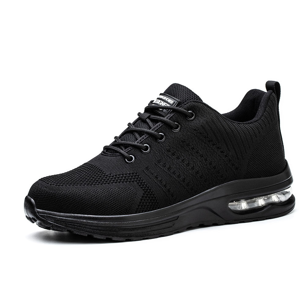 Delta Black | Men’s Lightweight Steel Toe Safety Work Shoes – Breathable, Anti-Puncture, Comfortable