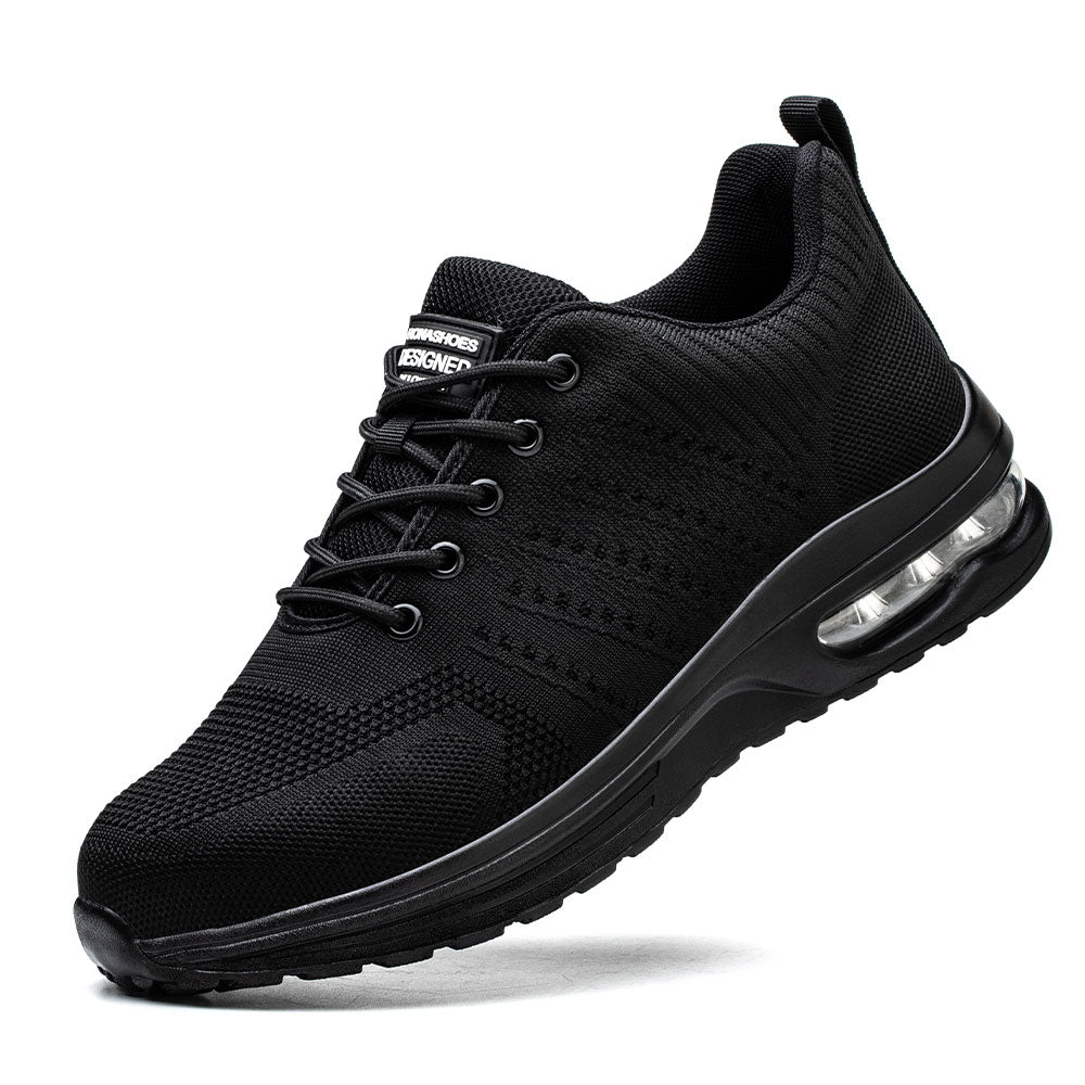 Delta Black | Men’s Lightweight Steel Toe Safety Work Shoes – Breathable, Anti-Puncture, Comfortable