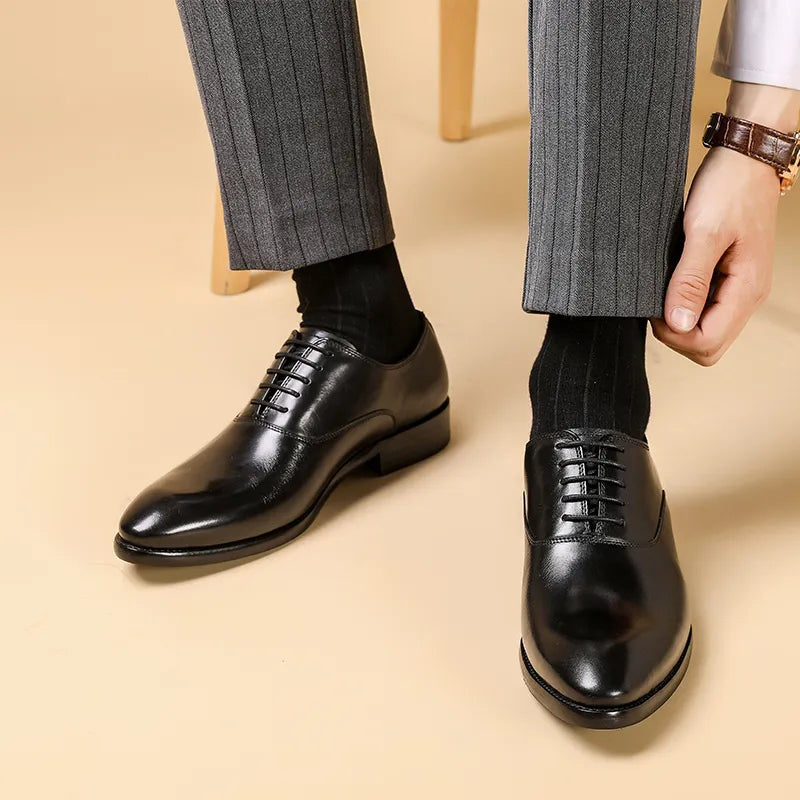Orthopedic Leather Oxford Dress Shoes – Timeless Style & All-Day Comfort