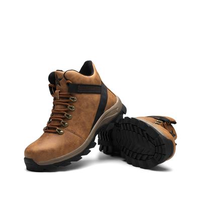 Beige Safety Boots S3 – Unisex High-Top Work Boots with Reinforced Toe and Slip-Resistant Sole