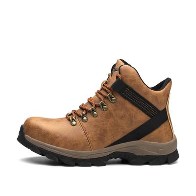 Beige Safety Boots S3 – Unisex High-Top Work Boots with Reinforced Toe and Slip-Resistant Sole