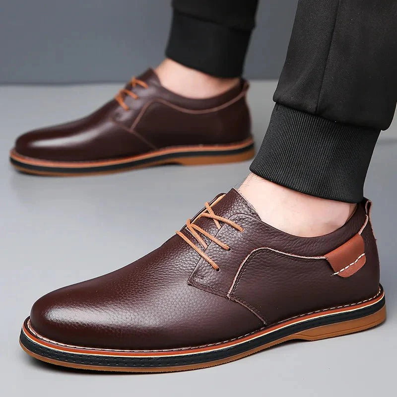 Thiago Bruno Signature Men Leather Luxury Derby Shoe