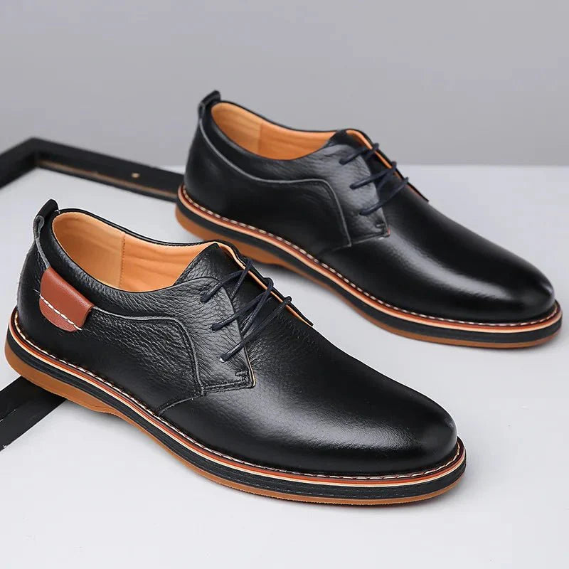 Thiago Bruno Signature Men Leather Luxury Derby Shoe