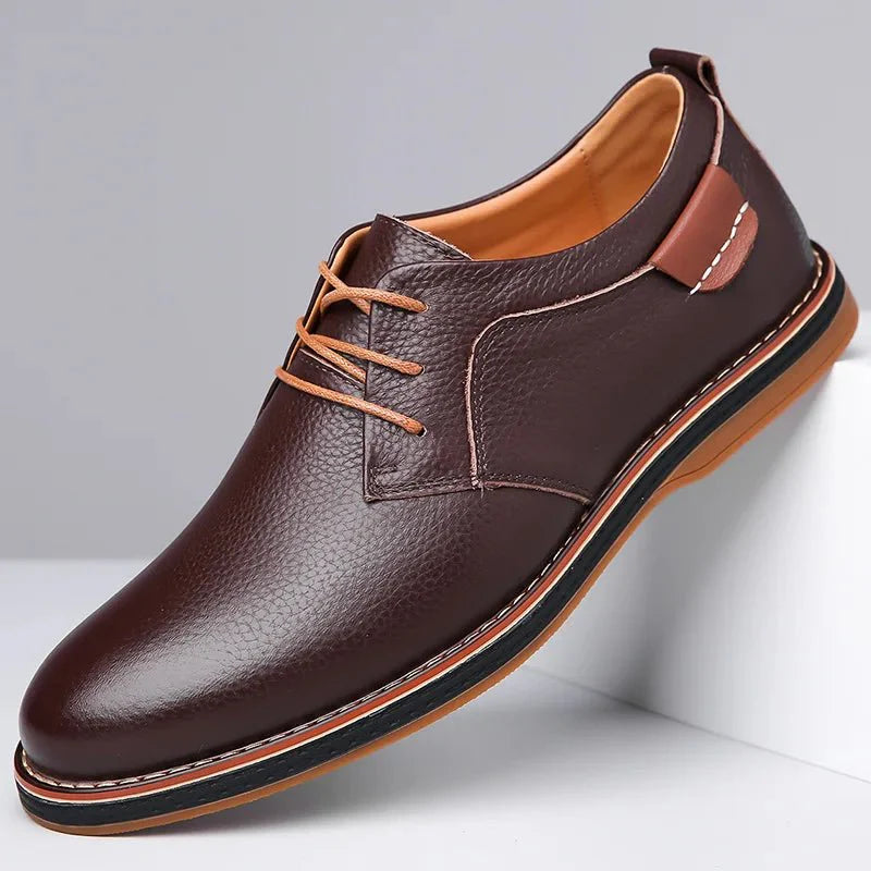Thiago Bruno Signature Men Leather Luxury Derby Shoe