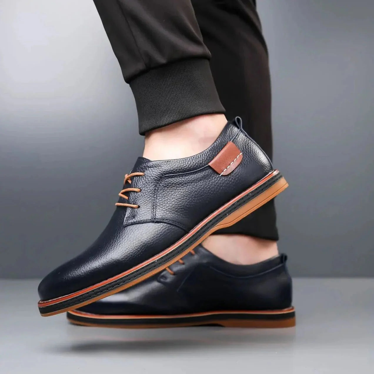 Thiago Bruno Signature Men Leather Luxury Derby Shoe