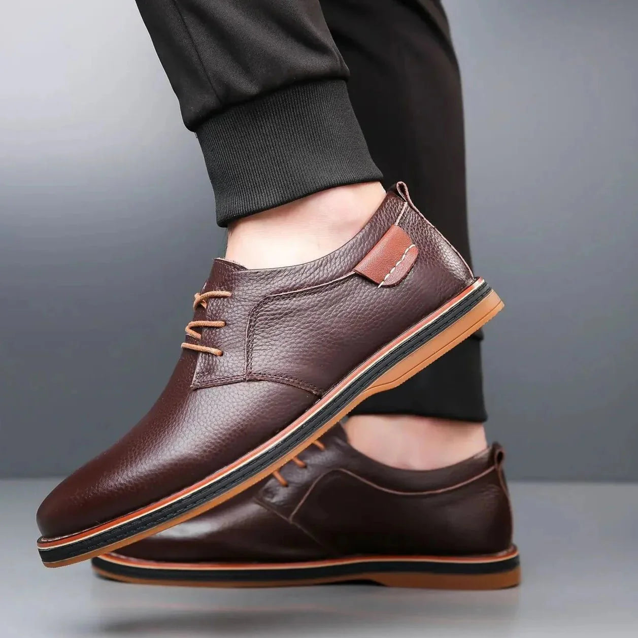 Thiago Bruno Signature Men Leather Luxury Derby Shoe